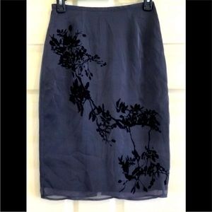 EXPRESS silky sheer skirt